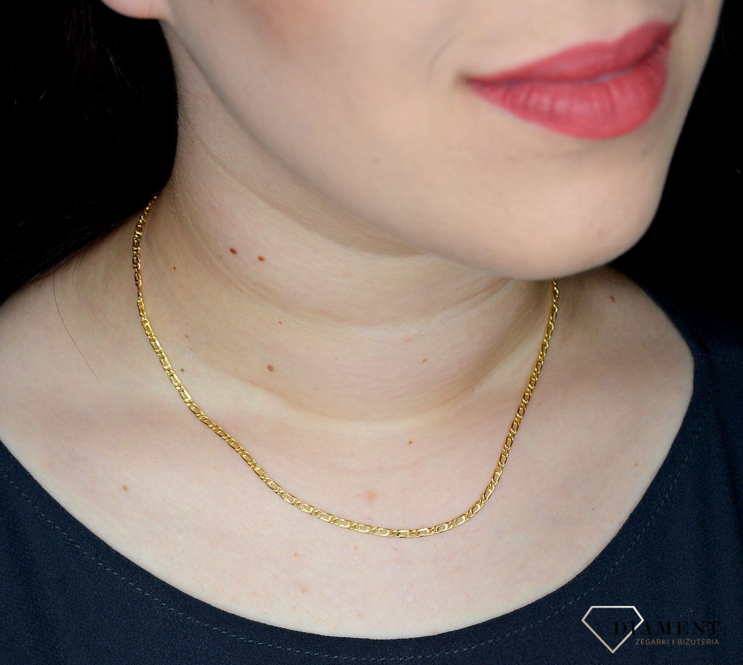 Złoty łańcuszek 585 ciekawe ogniwka 2,5 mm DIA-LAN-3146-585 2,5mm (1).jpg